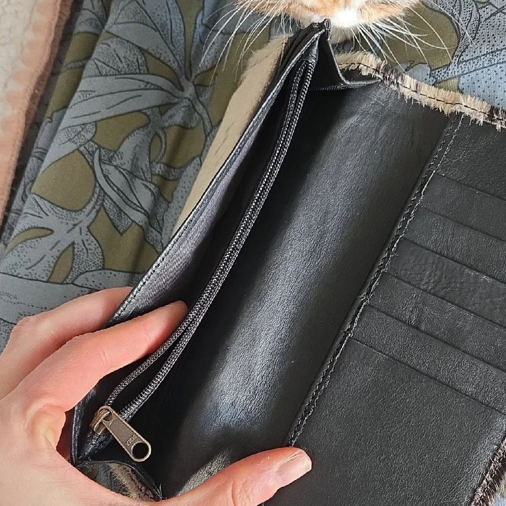 Myra Bag Cowhide Print Wallet - Picture 4 of 5